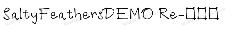 SaltyFeathersDEMO Re字体转换